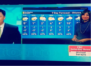 Saphia Khambalia Weather Network and CBC